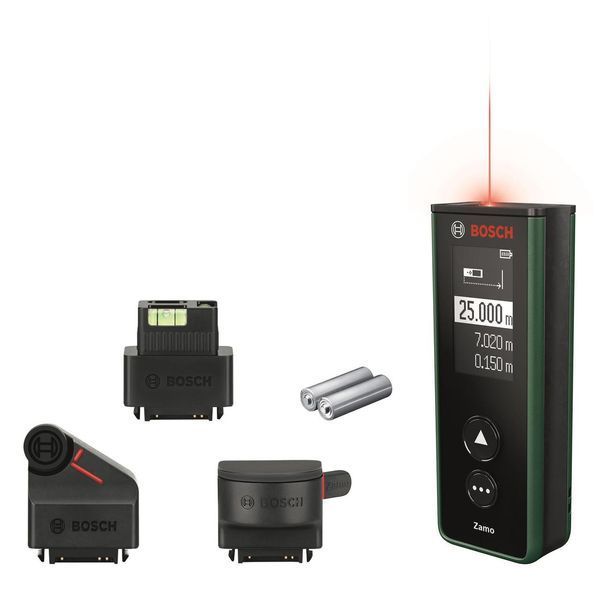 Далекомір лазерний Bosch Zamo, 0.15-20м, &plusmn;3мм, 0.85кг. RC_0.603.672.901 фото