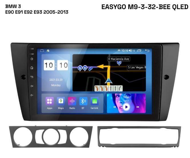 Штатная автомагнитола EasyGo M9-3-32-BEE QLED BMW 3 E90 E91 E92 E93 2005-2013 MA_M9-3-32-BEE QLED фото