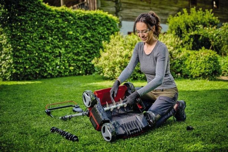 Аератор-скарифікатор Einhell GE-SA 1435/1 1400Вт 35см ножі 16шт 10.18кг RC_3420690 фото