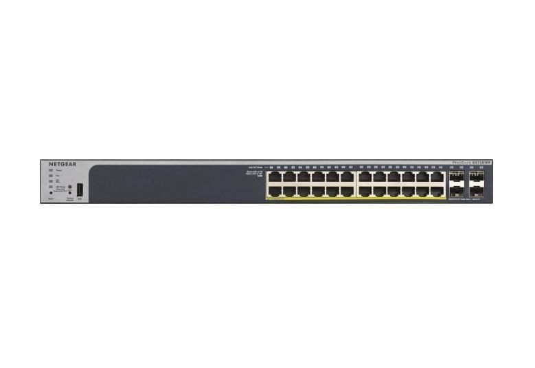 Комутатор GS728TP 24xGE PoE, 4xSFP, 190Вт, керований L2 NETGEAR RC_GS728TP-300EUS фото