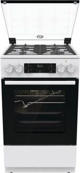 Плита Gorenje комбінована, 70л, 50x60см, дисплей, чавун, білий RC_GKS5C70WF фото