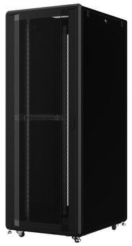 Шафа 19", 42U, GTS, перфорація 63%, 600x1200 мм, максимально 2000 кг, чорний MIRSAN RC_MR.GTS42U612DE.01 фото