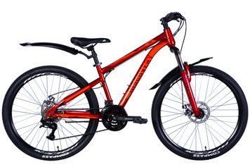 Велосипед сталь 26 Discovery TREK AM DD рама-15" червоний з крилом Pl 2024 VT_OPS-DIS-26-560 фото