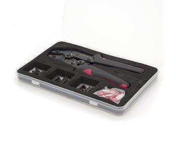 Інструмент обтискний Cinlin для обтискання клем + насадки 06-0.5-6mm2, 02С-0.5-2.5mm2, 06WF-0.25-6mm2, Black-red U_23282 фото