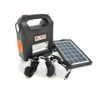 Фонарь переносной RT910BT+Solar, 1+1 режим, Радио+ Bluetooth колонка, встроенный аккум, 3 лампочки 3W, USB U_26275 фото