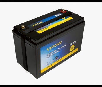 Акумуляторна батарея Vipow LiFePO4 12.8V 100Ah (330x173x216) 5000 циклів U_17555 фото