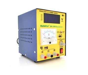 Блок питания с цифровой индикацией BAKKU BK 1501D (15 вольт 1 ампер, защита от кз) U_02916 фото