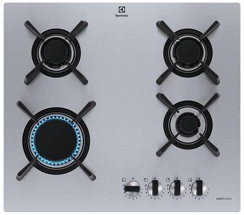 Electrolux Варильна поверхня газова, 60см, чавун, нерж RC_KGU643723Z фото