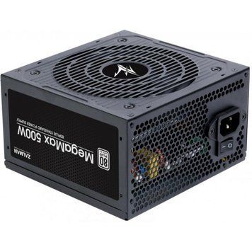 Блок питания Zalman Megamax (500W), 83%, 80+ White, 120мм, 1xMB 24pin(20+4), 2xCPU (8pin+4pin) 3xMolex, RC_ZM500-TXII фото