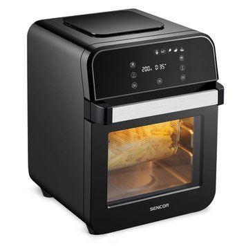 Мультипіч VITA, 1500Вт, чаша-12л, сенсорне кер., 60-200&deg;C, нержав.сталь, платик, чорний Sencor RC_SFR5510BK фото