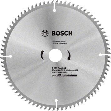 Bosch Диск пильний Eco for Aluminium 254x30-80T RC_2.608.644.394 фото