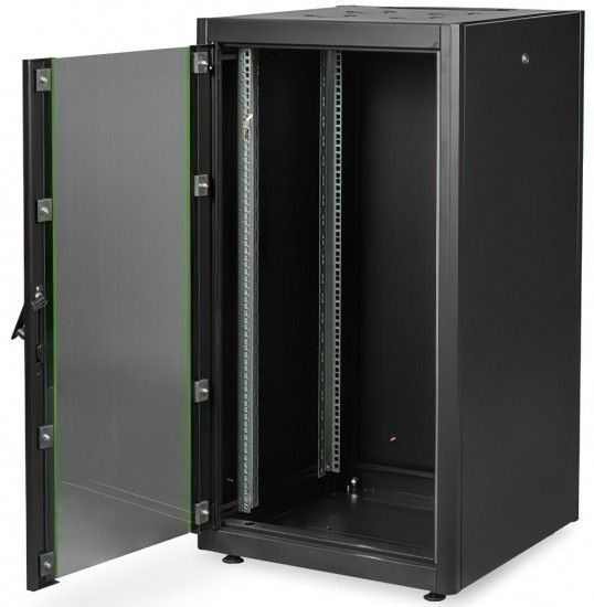 Шкаф DIGITUS 19", 22U, 600x600 мм, Network Dynamic Basic, черный RC_DN-1922U-6/6-DB фото