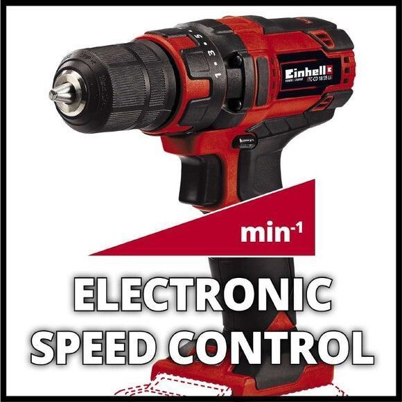 Дриль акумуляторна Einhell TC-CD 18/35 Li - Solo (4513927) (без акумулятору і ЗУ) RC_4513927 фото