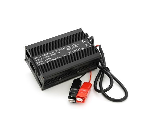 Зарядний пристрій для акумуляторів AGM 60V, 4A, + крокодили, 135x90x50mm U_36878 фото
