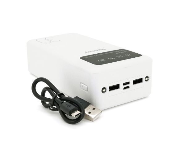Повербанк Bunsey BY-12 30000mAh, Input:MicroUSB+Type-C, Output:2USB/Type-C, QC22.5W/PD20W, White U_29514 фото