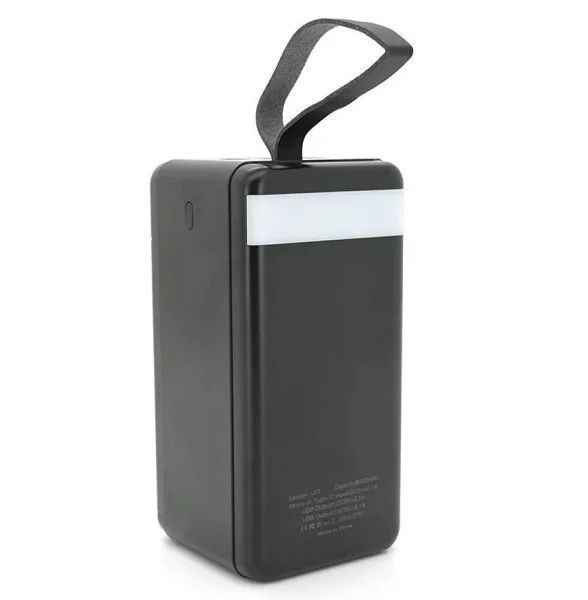Повербанк LIONPATTON L47 80000mAh Black QC3.0, MicroUSB, Type-C, Lighting, 3xUSB U_38068 фото