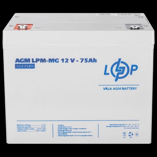Аккумулятор мультигелевый LPM-MG 12V - 75 Ah LP_13634 фото