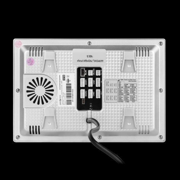 Кольоровий Wi-Fi AHD відеодомофон GV-060-AHD-M-VD7SD Black LP_19758 фото