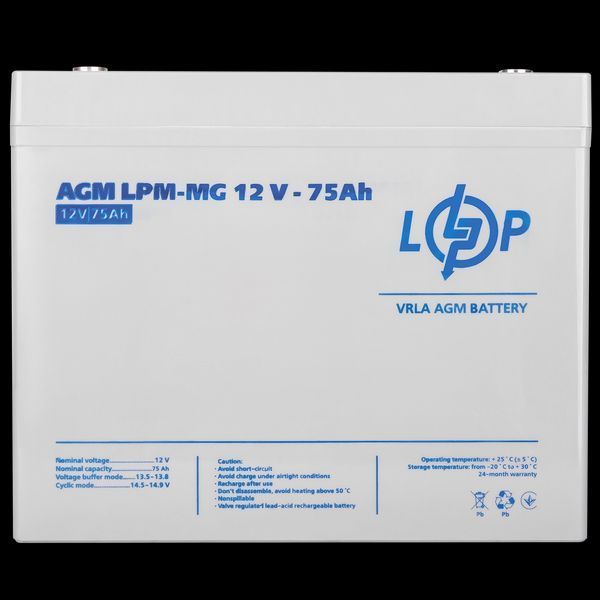 Аккумулятор мультигелевый LPM-MG 12V - 75 Ah LP_13634 фото