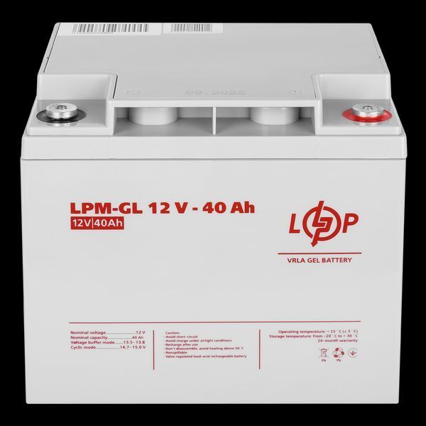 Акумулятор гелевий LPM-GL 12V - 40 Ah LP_4154 фото