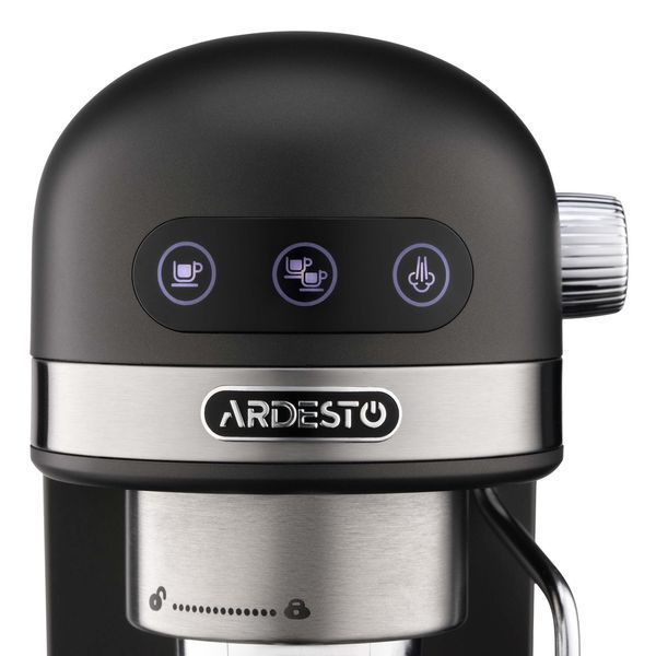 ARDESTO Кофеварка рожковая 1.4л, молотый, ручной капуч, подогрев чашек, черный RC_YCM-E1502 фото