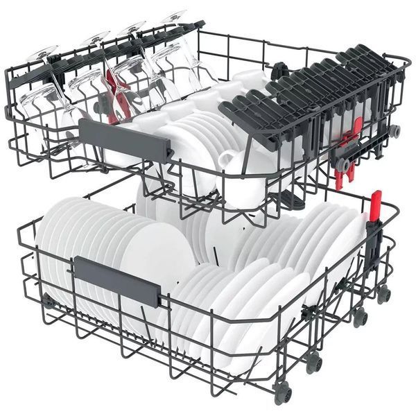 Посудомоечная машина Whirlpool встроенная, 14компл., A+++, 60см, дисплей, инвертор, 3й корзина, белая RC_WIC3C33PFE фото