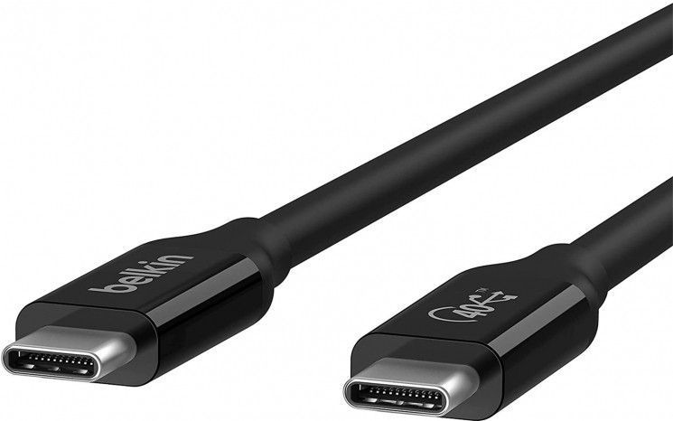 Кабель Belkin USB4 USB-C &ndash; USB-C, 40Gbps, 100W, 0.8м Black RC_INZ001BT0.8MBK фото