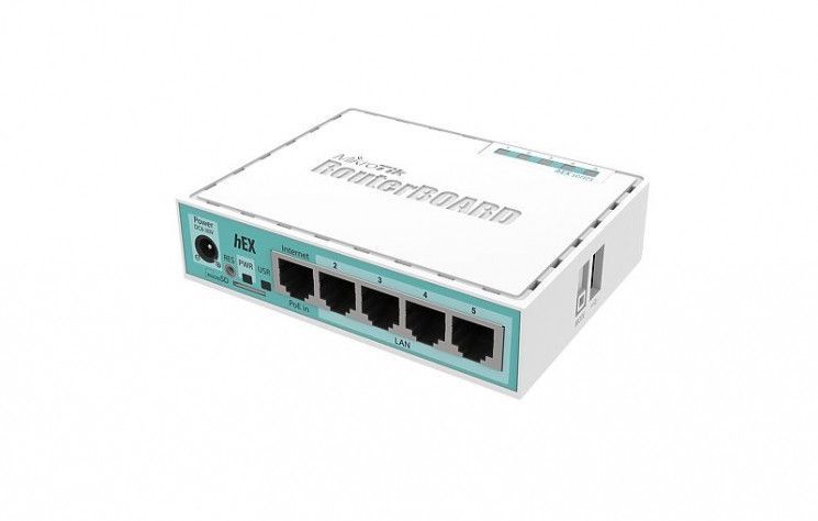 Маршрутизатор MikroTiK hEX 5xGE, 1xUSB, RouterOS L4 RC_RB750Gr3 фото