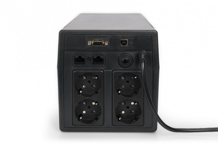 Джерело безперебiйного живлення Digitus Line-Interactive, 2000VA/1200W, LCD, 4xSchuko, RJ45, RS232, USB RC_DN-170076 фото
