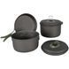 Набір посуду Bo-Camp Explorer 3 Pieces Hard Anodized Grey/Green (2200239) DS_DAS302732 фото 1