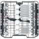 Посудомоечная машина Whirlpool встроенная, 14компл., A+++, 60см, дисплей, инвертор, 3й корзина, белая RC_WIC3C33PFE фото 9