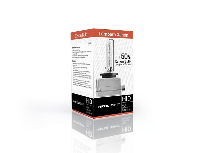 Ксеноновая лампа Infolight D1S (+50%) 5000K, 1 шт MA_INF D1S (+50%) 5000K фото