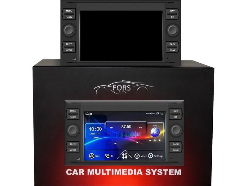 Штатна автомагнітола FORS.auto M100 Ford Focus/Mondeo/S-Max/C-Max/Kuga/Fiesta/Fusion (7 inch, 1+16Gb, black) 2007-2011 FA_FS-8-M100 фото
