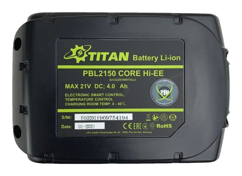 Аккумулятор Титан PBL 2150-CORE Hi-EE (SYSTEM CORE 21 (max 5)) Samsung cell HY_090111111 фото