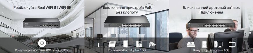Комутатор TP-LINK TL-SX3206HPP 4x10GE(4xPoE+), 2xSFP+, 200Вт, Керований L2 RC_TL-SX3206HPP фото