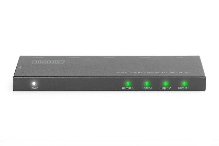 Digitus Відеоспліттер HDMI (INx1 - OUTx4), 4K, Ultra Slim RC_DS-45323 фото