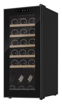 Холодильник Philco для вина, 77x34.5x45, холод.відд.-50л, зон - 1, бут-18, дисплей, підсвічування, чорний RC_PW18KF фото