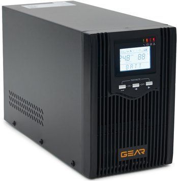 Пристрій безперебійного живлення GEAR, 1500VA/1200W LCD, лінійно-інтерактивний (GU-1500PS) IP_GU-1500PS фото
