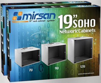Шкаф MIRSAN 19", 9U, SOHO, 535x300 мм, серый RC_MR.SOH09U30DE.02 фото