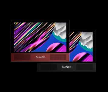 Відеодомофон AHD Slinex Sonik 10 (black/red), 10&rdquo; сенсорний IPS екран, запис руху, слот microSD, 248&times;177&times;21 мм U_36569 фото