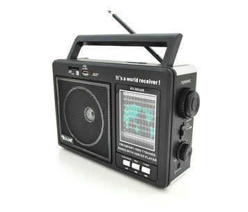 Радио GOLON RX99UAR, 5W, AM/FM радио, Входы SD, USB, питание от 220+АКБ+4*LR20, корпус пластмасс U_26667 фото