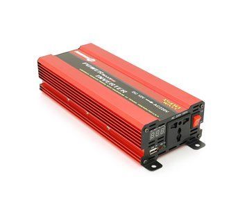 Інвертор напруги NV-1500 (900Вт)+LCD, 12/220V, approximated, 1 універсальна розетка, клеми, Box U_28416 фото