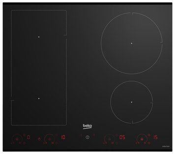 Варочная поверхность Beko индукционная, 60см, расширенная зона, черный RC_HII64822UFT фото