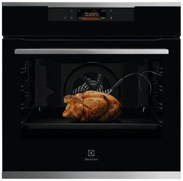 Electrolux Духова шафа електрична, 72л, A+, дисплей, конвекція, піроліз, телескопічні напрямні, RC_KOEBP39WX фото