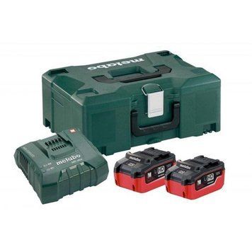Базовий комплект акумуляторів Metabo 2xLiHD5.5 Ah+ASCUltra+Metaloc HY_685077000 фото