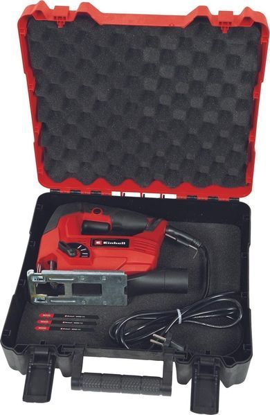 Лобзик електричний Einhell TC-JS 80/1 Kit 550Вт 1000-3000об в комплекті 3 полотна кейс. RC_4321157 фото