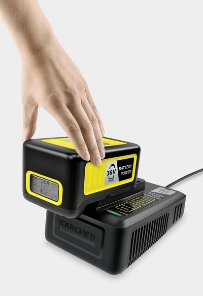Набор аккумулятора и зарядного устройства Karcher, 36В, 2.5А&bull;ч, ЗУ RC_2.445-064.0 фото