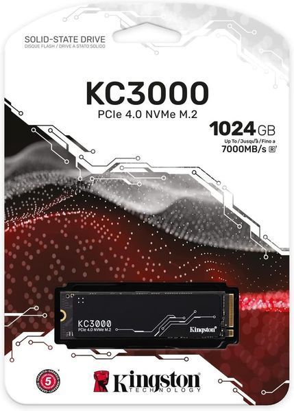 Накопитель SSD Kingston M.2 1TB PCIe 4.0 KC3000 RC_SKC3000S/1024G фото
