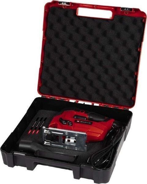 Лобзик електричний Einhell TC-JS 80/1 Kit 550Вт 1000-3000об в комплекті 3 полотна кейс. RC_4321157 фото