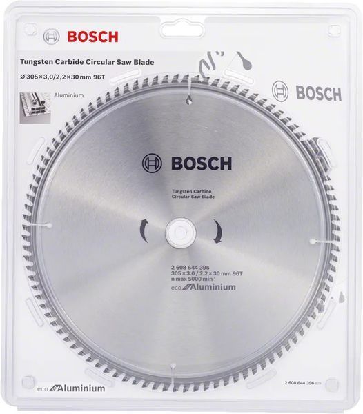 Bosch Диск пильний Eco for Aluminium 305x30-96T RC_2.608.644.396 фото
